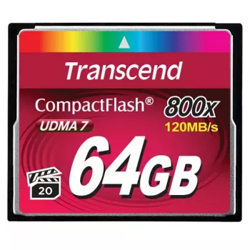 Flash pamäť Transcend 64 GB CompactFlash 800x TS64GCF800