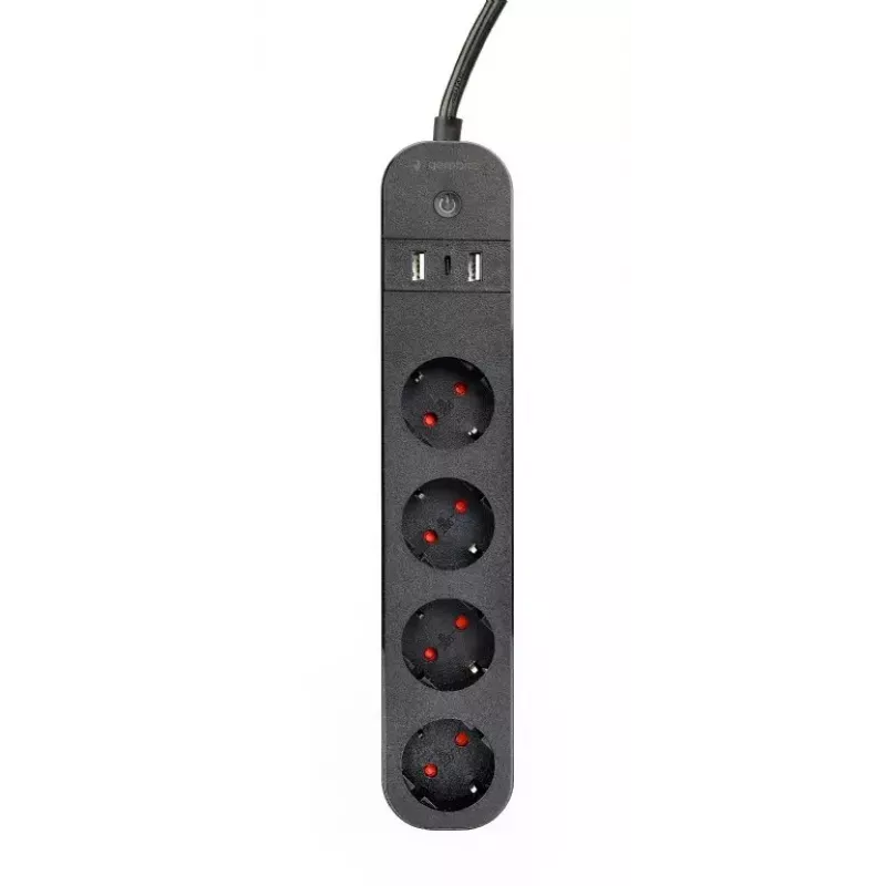 Predlžovacia zásuvka Gembird TSL-PS-S4U-01 Smart 4 AC výstupy