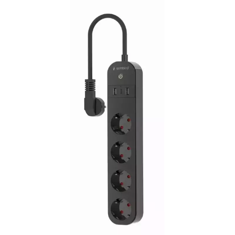 Predlžovacia zásuvka Gembird TSL-PS-S4U-01 Smart 4 AC výstupy