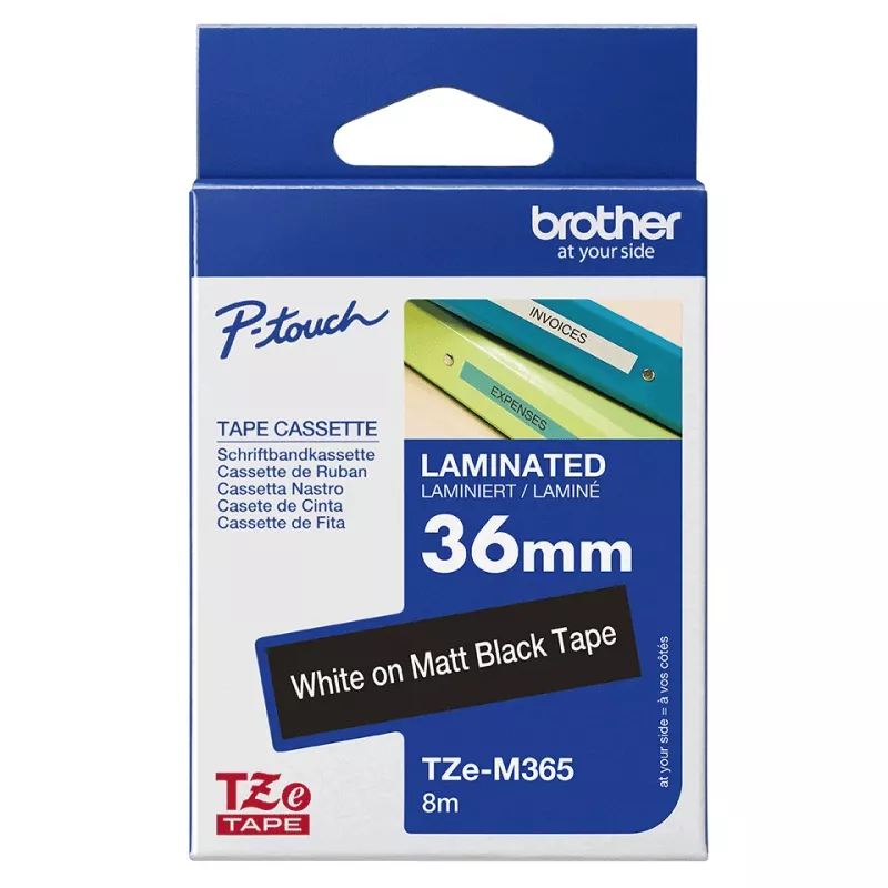 Brother TZE-M365 popisovacia páska biela na čiernej