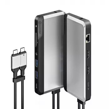 Dokovacia stanica ALOGIC 10-in-1 Dual USB-C Super Dock