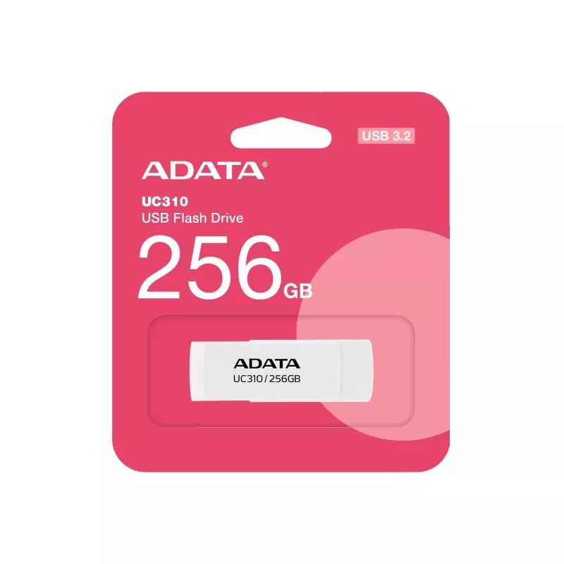 ADATA UC310 USB flash disk 256 GB USB Type-A 3.2 Gen 1 (3.1 Gen 1) biely