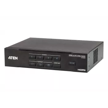 ATEN CAMLIVE PRO 4K 4-Input HDMI to USB video prepínač, čierna, HDMI, 3840 x 2160 pixelov, kov, Taiwan, 3840 x 2160 1920 x 1080 1280 x 720