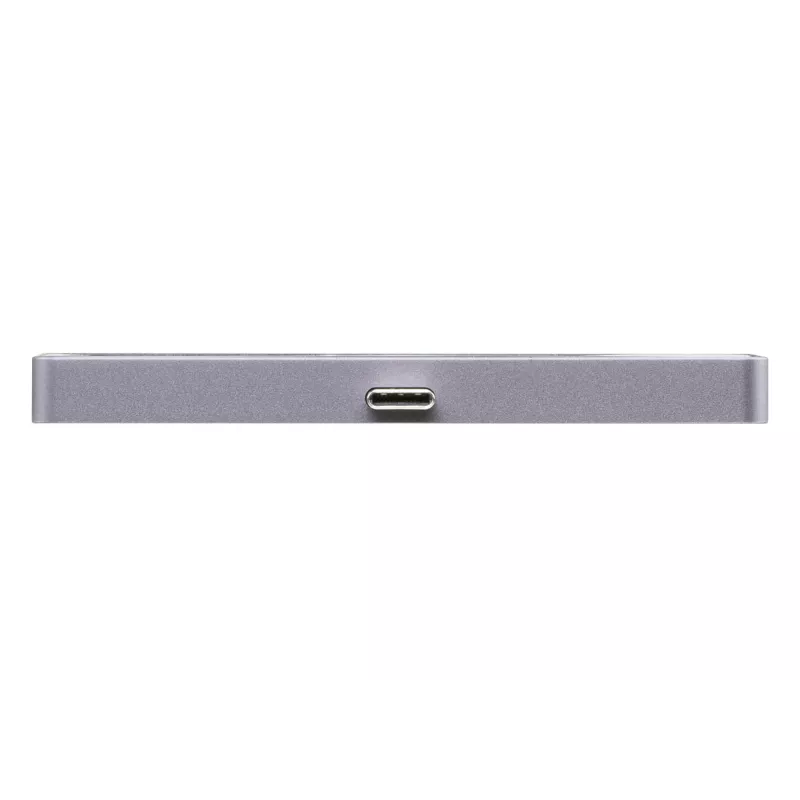 ATEN USB-C cestovný dock s prechodom napájania, univerzálny, USB Type-C, čierna, strieborná