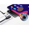 ATEN USB-C cestovný dock s prechodom napájania, univerzálny, USB Type-C, čierna, strieborná