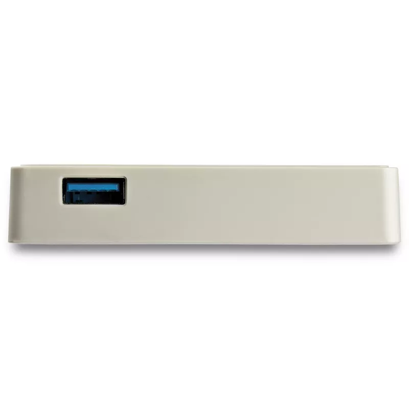 StarTech.com USB-C na Gigabit Ethernet adaptér s USB-A portom – biely 1 Gbit/s NIC USB 3.0/USB 3.1 Type-C sieťový adaptér – 1GbE USB-C RJ45/LAN TB3 kompatibilný Windows MacBook Pro Chromebook