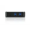 ATEN 2-portový USB 3.0 prepínač na zdieľanie periférií, 5 Gbit/s, Micro-USB Type-B, čierny, plast, 0 - 40 °C, -20 - 60 °C