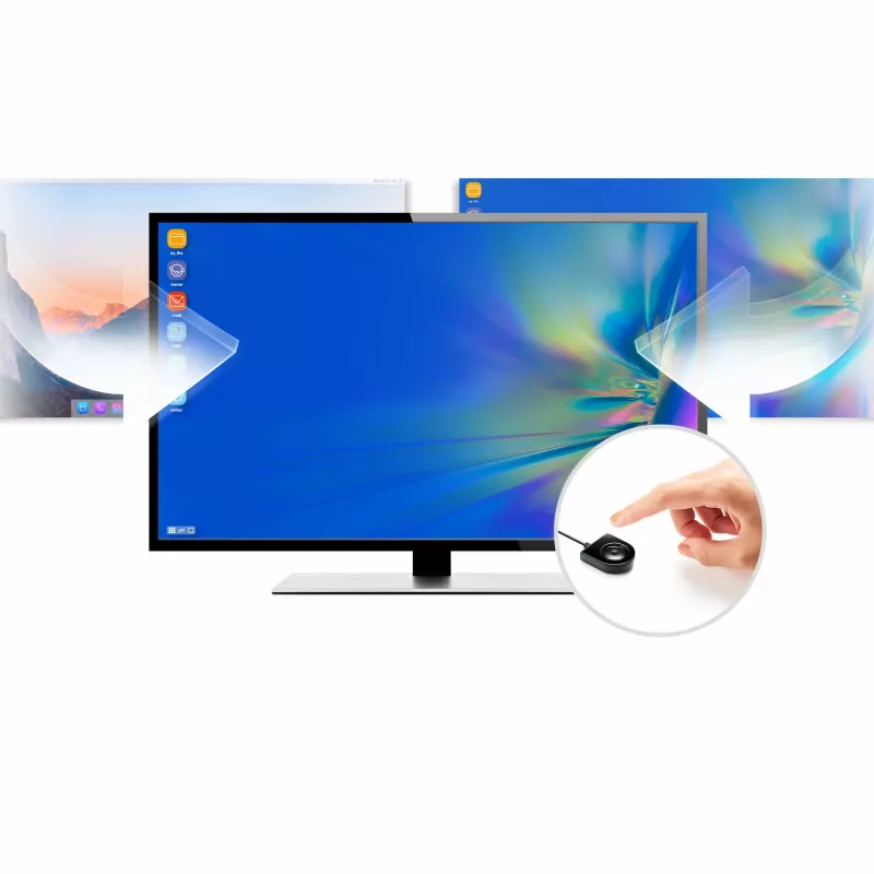 ATEN 2-portový USB-C Gen 1 dokovací prepínač