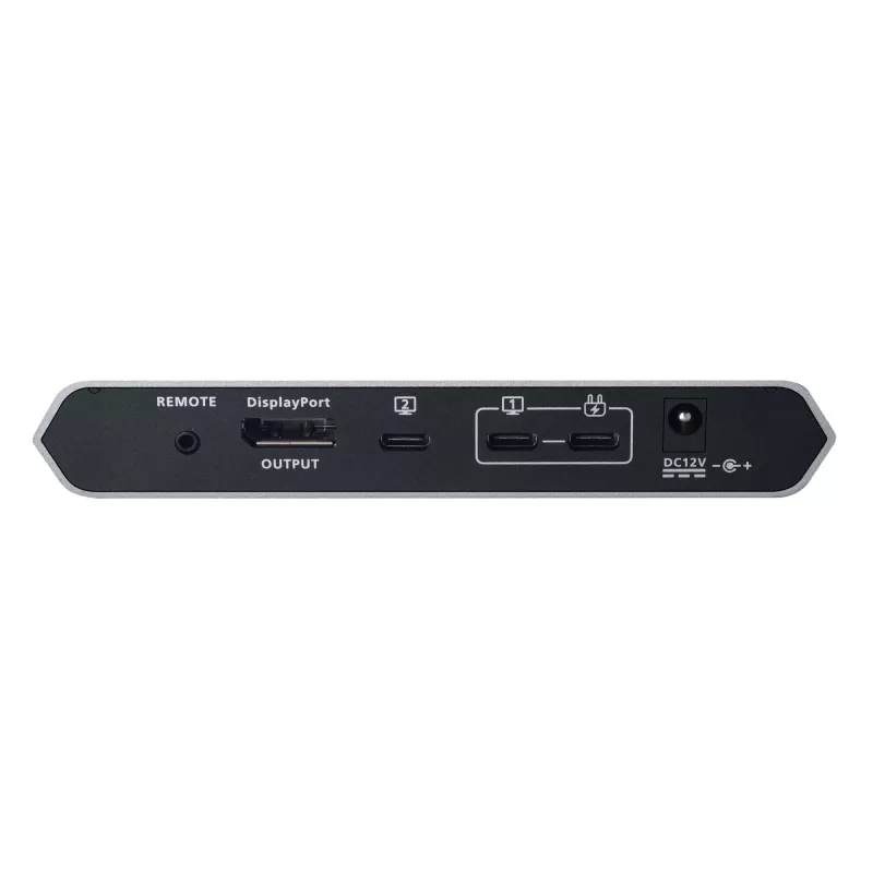 ATEN 2-portový 4K DisplayPort USB-C KVM dokovací prepínač s Power Pass-through