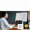 ATEN 2-portový 4K DisplayPort USB-C KVM dokovací prepínač s Power Pass-through