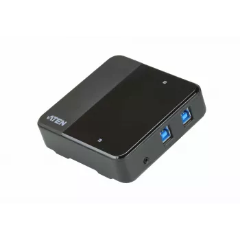 ATEN 2-portový USB-na-USB-C prepínač na zdieľanie, 5000 Gbit/s, čierna, plast, 0 - 40 °C, -20 - 60 °C, 0 - 80%