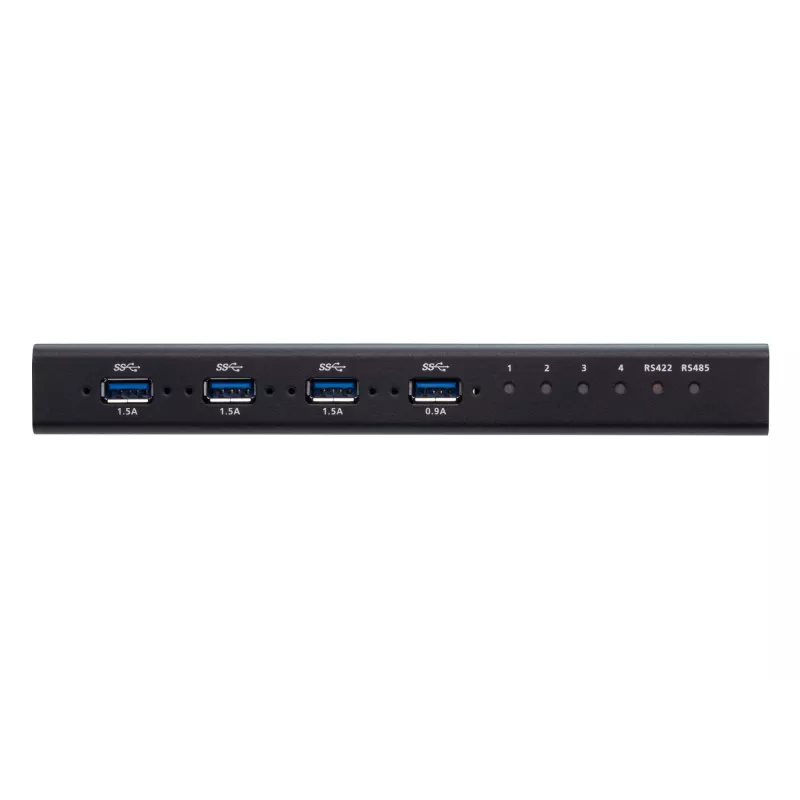 ATEN 4-portový USB 3.1 Gen1 priemyselný prepínač, 5 Gbit/s, čierna, kov, 0 - 50 °C, -20 - 60 °C, 0 - 80%