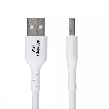 StarTech.com 3m (9.8ft) USB-A na USB-C nabíjací kábel, nabíjanie a synchronizácia, 3A, USB 2.0, TPE plášť – biely USB nabíjací kábel