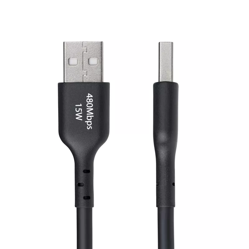 StarTech.com 4m (13ft) USB-A na USB-C nabíjací kábel, nabíjanie a synchronizácia, 3A, USB 2.0, TPE plášť – čierny USB nabíjací kábel