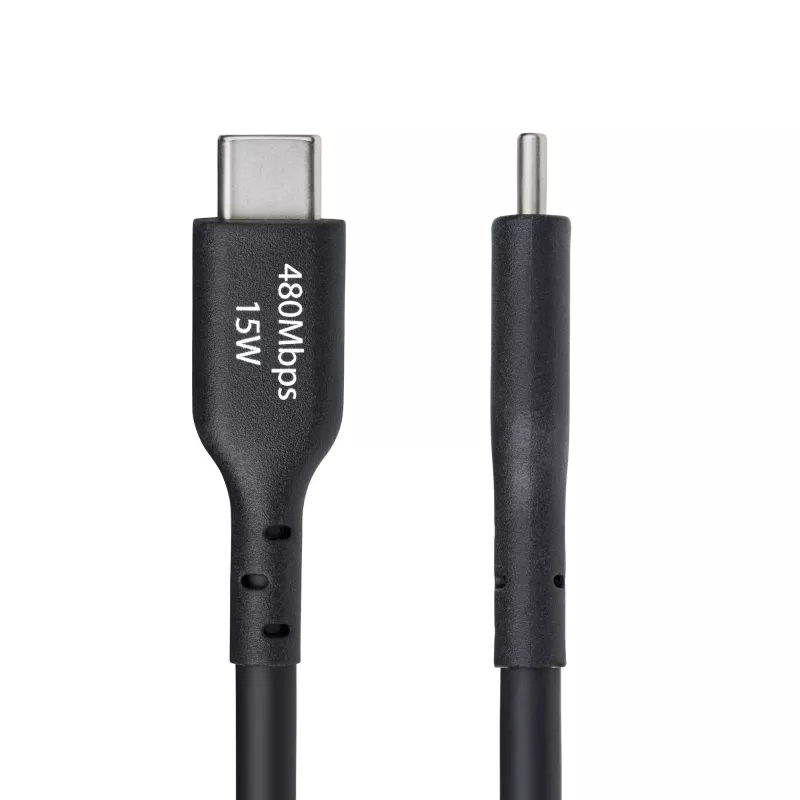 StarTech.com 4m (13ft) USB-A na USB-C nabíjací kábel, nabíjanie a synchronizácia, 3A, USB 2.0, TPE plášť – čierny USB nabíjací kábel