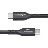 StarTech.com 4m (13ft) USB-A na USB-C nabíjací kábel, nabíjanie a synchronizácia, 3A, USB 2.0, TPE plášť – čierny USB nabíjací kábel