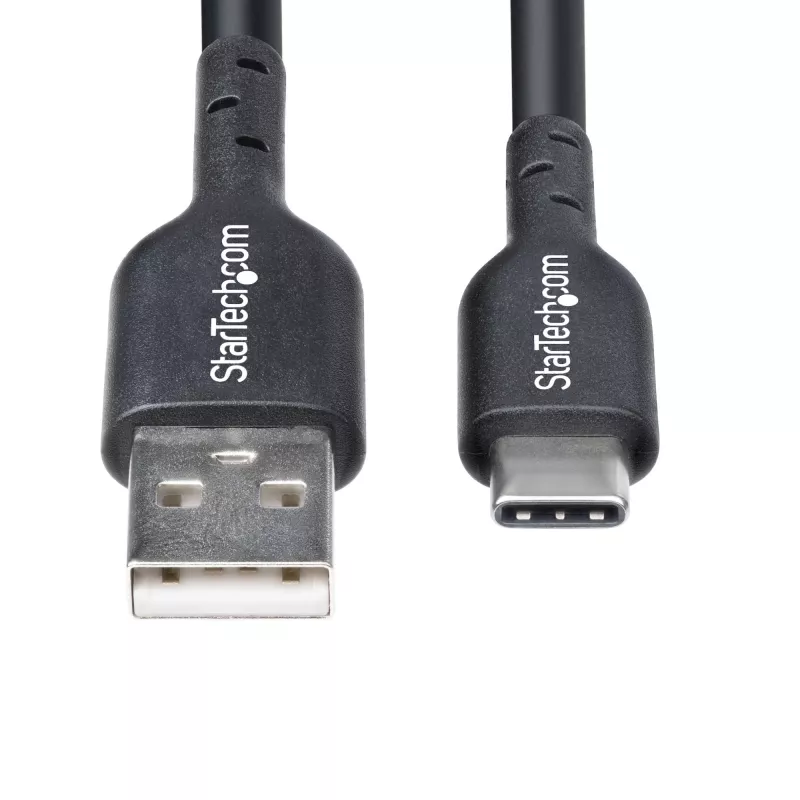 StarTech.com 4m (13ft) USB-A na USB-C nabíjací kábel, nabíjanie a synchronizácia, 3A, USB 2.0, TPE plášť – čierny USB nabíjací kábel