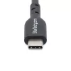 StarTech.com 4m USB-C nabíjací kábel, nabíjanie a synchronizácia, 60W (3A) PD, USB 2.0 kábel na nabíjanie notebooku, TPE plášť – čierny USB-C nabíjací kábel