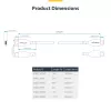 StarTech.com 4m USB-C nabíjací kábel, nabíjanie a synchronizácia, 60W (3A) PD, USB 2.0 kábel na nabíjanie notebooku, TPE plášť – čierny USB-C nabíjací kábel