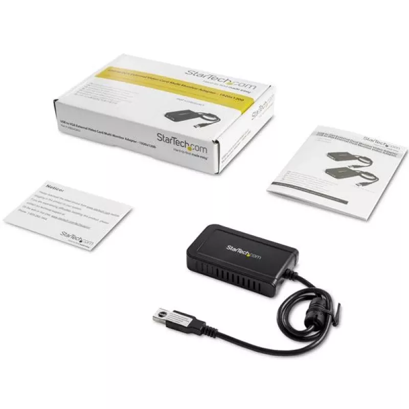 StarTech.com USB 2.0 na VGA adaptér, USB na VGA konvertor monitora pre Windows, 1080p (bez podpory pre macOS/ChromeOS/Linux) - TAA