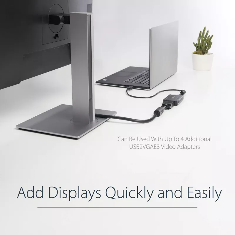 StarTech.com USB 2.0 na VGA adaptér, USB na VGA konvertor monitora pre Windows, 1080p (bez podpory pre macOS/ChromeOS/Linux) - TAA