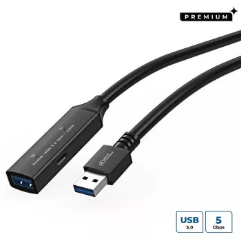 Microconnect USB3.0AAF15A USB kábel USB 3.2 Gen 1 (3.1 Gen 1) 15 m USB A čierny
