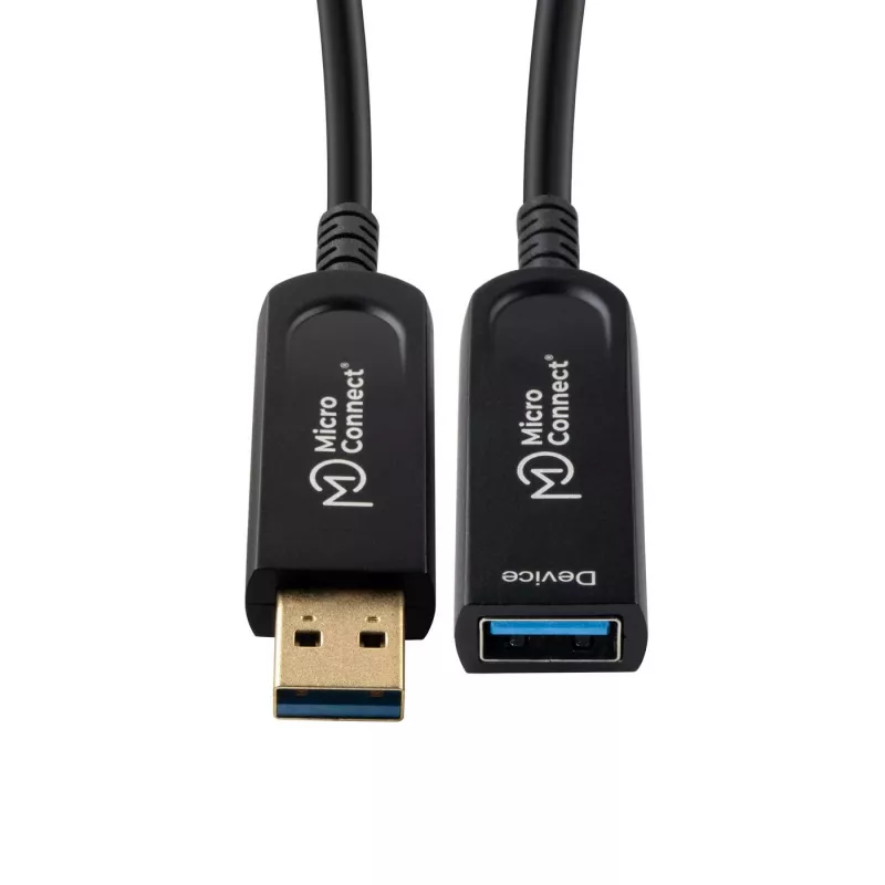 Microconnect USB3.0AAF20AOP USB kábel USB 3.2 Gen 1 (3.1 Gen 1) 20 m USB A čierny