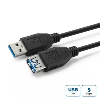 Microconnect USB3.0AAF3B USB kábel USB 3.2 Gen 1 (3.1 Gen 1) 3 m USB A čierny