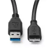 Microconnect USB3.0AB05MICRO USB kábel USB 3.2 Gen 1 (3.1 Gen 1) 0,5 m USB A Micro-USB B čierny