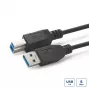 Microconnect USB3.0AB2B USB kábel USB 3.2 Gen 1 (3.1 Gen 1) 2 m USB A USB B čierny