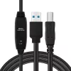 Microconnect aktívny USB3.0 A-B 7m M-M čierny kábel 5 Gbit/s