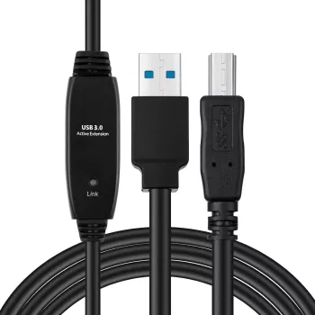 Microconnect aktívny USB3.0 A-B 7m M-M čierny kábel 5 Gbit/s