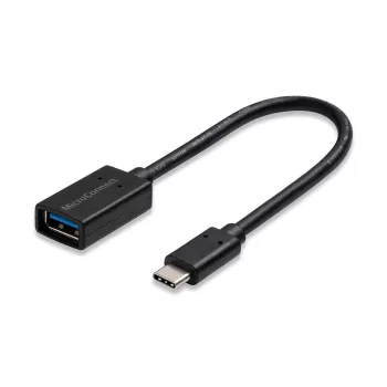 Microconnect USB3.1CAF02BH USB kábel USB 3.2 Gen 1 (3.1 Gen 1) 0,2 m USB C USB A čierny