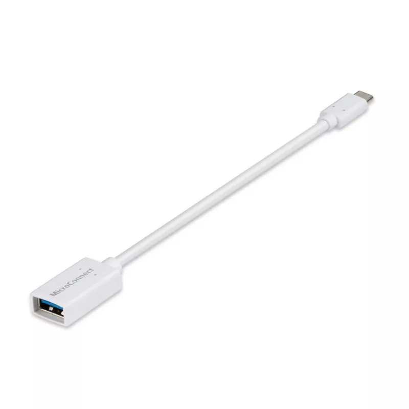 Microconnect USB3.1CAF02W USB kábel USB 3.2 Gen 1 (3.1 Gen 1) 0,2 m USB C USB A biely