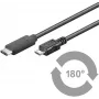 Microconnect USB3.1CAMIB1 USB kábel USB 2.0 1 m USB C Micro-USB B čierny