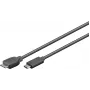 Microconnect USB3.1CAMIB3.06 USB kábel USB 3.2 Gen 2 (3.1 Gen 2) 0,6 m USB C Micro-USB B čierny