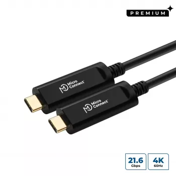Microconnect USB3.1CC20OP USB kábel USB 3.2 Gen 2 (3.1 Gen 2) 20 m USB C čierna