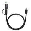 Microconnect USB3.1CCA1 USB kábel USB 3.2 Gen 1 (3.1 Gen 1) 1 m USB C čierny
