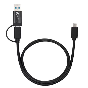 Microconnect USB3.1CCA1 USB kábel USB 3.2 Gen 1 (3.1 Gen 1) 1 m USB C čierny