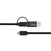 Microconnect USB3.1CCA1 USB kábel USB 3.2 Gen 1 (3.1 Gen 1) 1 m USB C čierny
