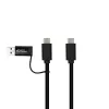 Microconnect USB3.1CCA1 USB kábel USB 3.2 Gen 1 (3.1 Gen 1) 1 m USB C čierny