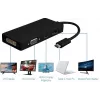 Microconnect USB3.1CCOM10 USB grafický adaptér 3840 x 2160 pixelov čierny