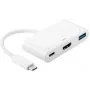 Microconnect USB3.1CCOM2 USB grafický adaptér biely
