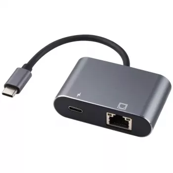 Microconnect USB3.1CETHPDBA kábel adaptér adaptér USB C RJ-45 čierny