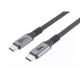 Microconnect USB3.2CC01 USB kábel USB 3.2 Gen 2 (3.1 Gen 2) 1 m USB C čierny
