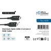 USB kábel Microconnect USB3.2CC15OP 15 m USB-C čierny 10 Gbit/s