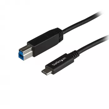 StarTech.com 1 m USB-B na USB-C kábel, USB 10 Gbit/s, dátový kábel, USB 3.2 Gen 2, USB-C dátový prenosový kábel