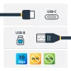 StarTech.com 1 m USB-B na USB-C kábel, USB 10 Gbit/s, dátový kábel, USB 3.2 Gen 2, USB-C dátový prenosový kábel