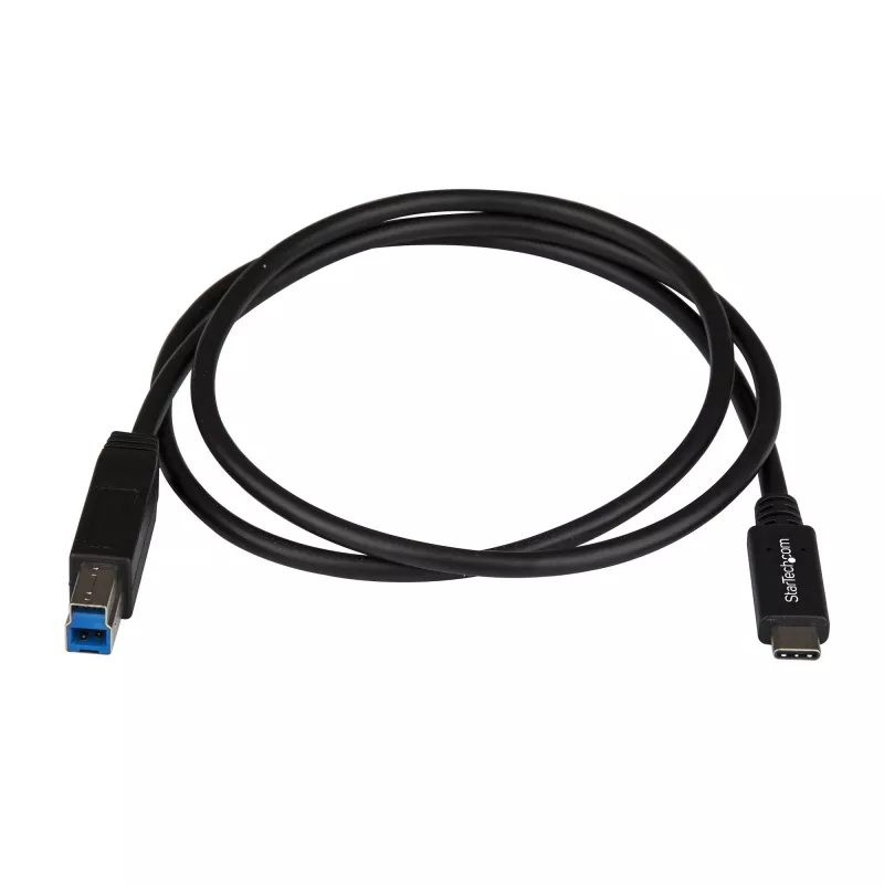 StarTech.com 1 m USB-B na USB-C kábel, USB 10 Gbit/s, dátový kábel, USB 3.2 Gen 2, USB-C dátový prenosový kábel