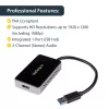StarTech.com USB 3.0 na HDMI adaptér s 1x USB, USB na HDMI konvertor monitora pre Windows (bez podpory pre macOS/ChromeOS/Linux) - TAA